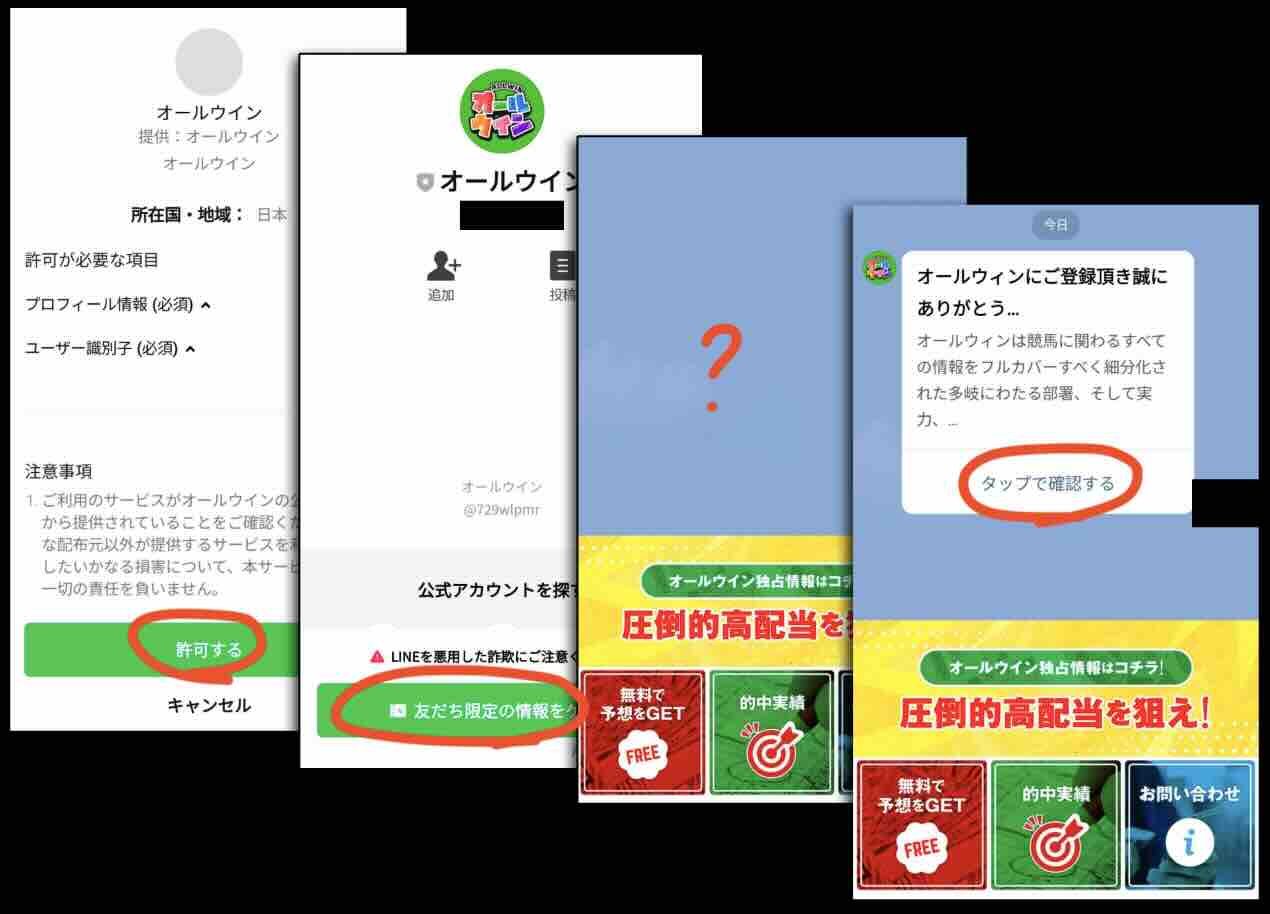 競馬予想サイト「オールウィン」への会員登録